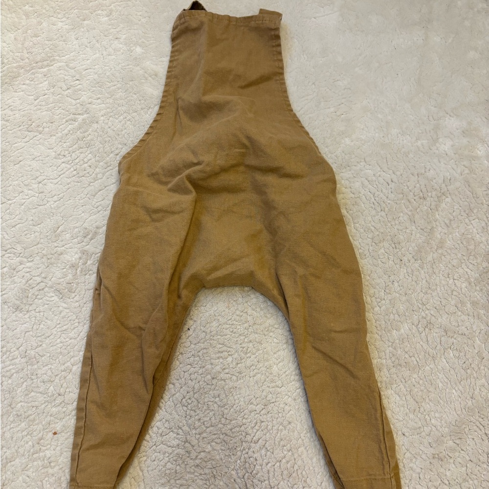 Kids Tan Overalls